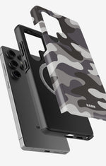 Samsung Galaxy S24 Ultra Tough Case – Grey Camo - View 2
