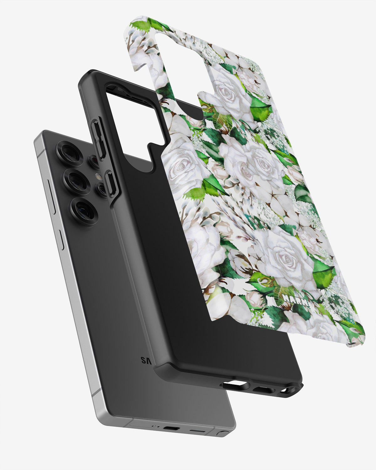 Samsung Galaxy S24 Ultra Tough Case – White Bloom - View 2