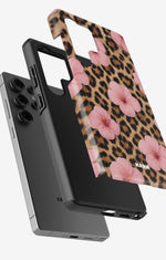 Samsung Galaxy S24 Ultra Tough Case – Leopard Flower - View 2