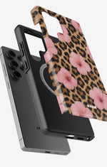 Samsung Galaxy S24 Ultra Tough Case – Leopard Flower - View 2