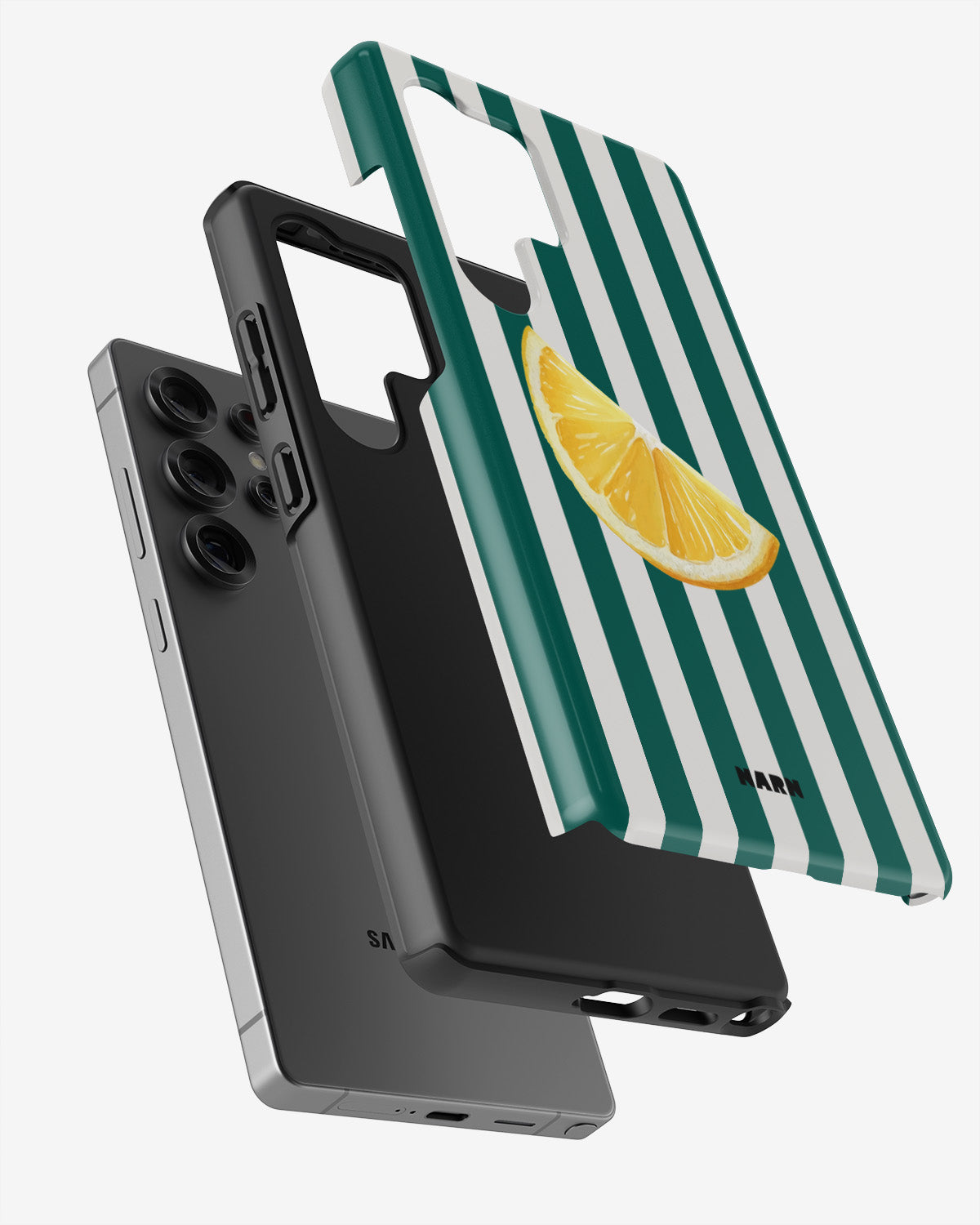 Samsung Galaxy S24 Ultra Tough Case – Lemon Stripes - View 2