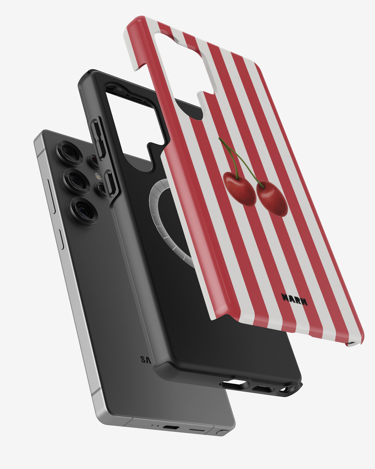 Samsung Galaxy S24 Ultra Tough Case – Cherry Stripes - View 2
