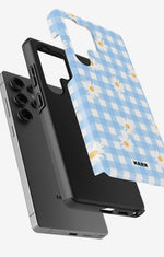 Samsung Galaxy S24 Ultra Tough Case – Blue Daisies - View 2