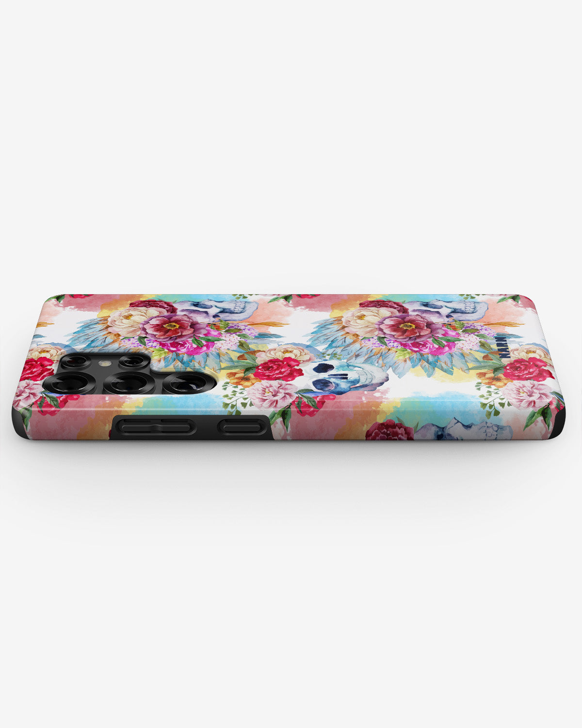 Samsung Galaxy S24 Ultra Tough Case – Flowered Skulls - View 3