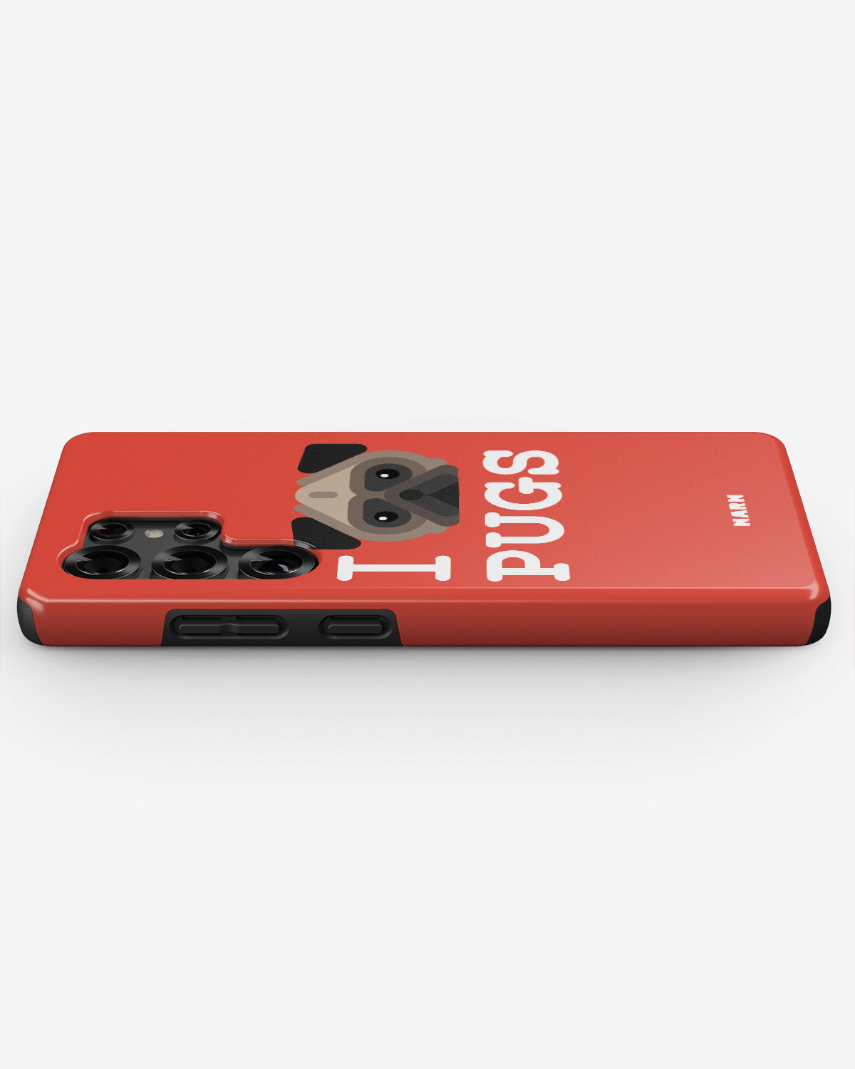 Samsung Galaxy S24 Ultra Tough Case – I Love Pugs - View 3
