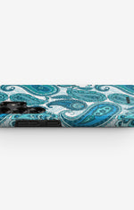 Samsung Galaxy S24 Ultra Tough Case – Turquoise Paisley - View 3