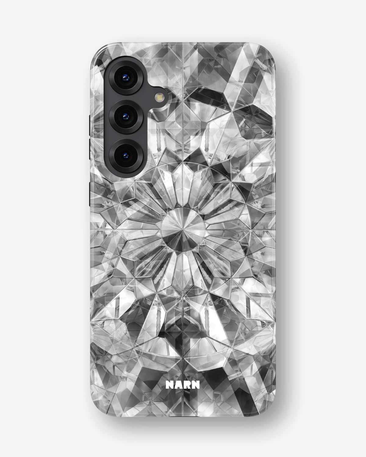 Samsung Galaxy S24 Plus Tough Case – Grey Crystals - View 1