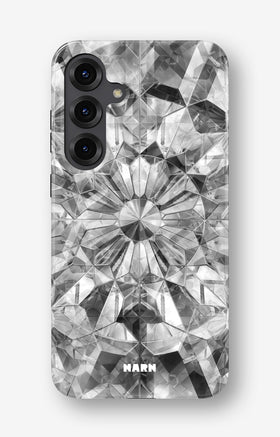 Samsung Galaxy S24 Plus Tough Case – Grey Crystals - View 1