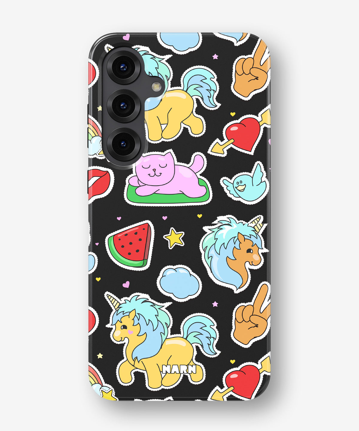 Samsung Galaxy S24 Plus Tough Case – Cute Stickers - View 1