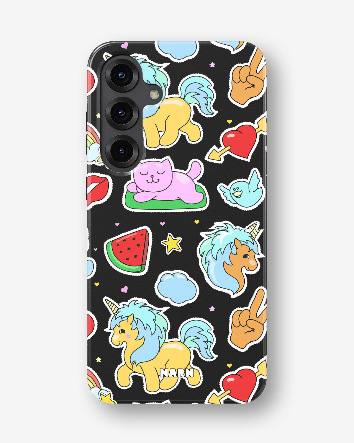 Samsung Galaxy S24 Plus Tough Case – Cute Stickers - View 1