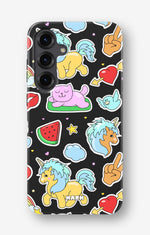 Samsung Galaxy S24 Plus Tough Case – Cute Stickers - View 1