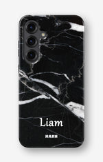 Samsung Galaxy S24 Plus Tough Case – Custom - Black Marble - View 1