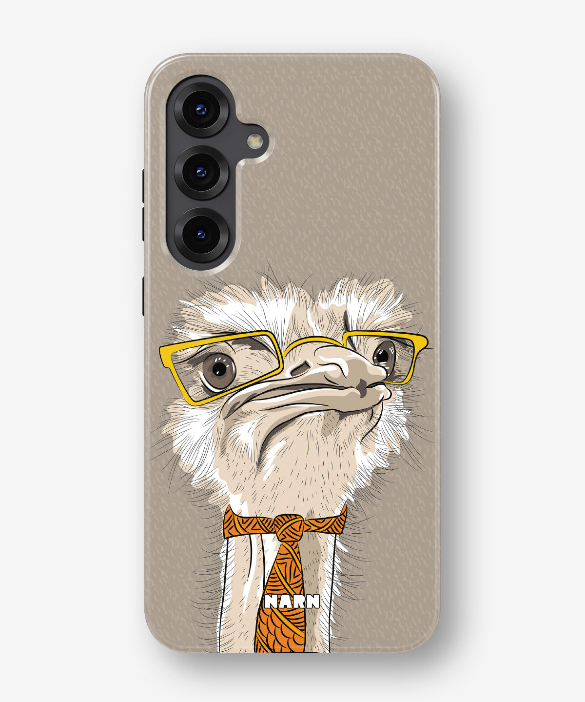Samsung Galaxy S24 Plus Tough Case – Hipster Ostrich - View 1