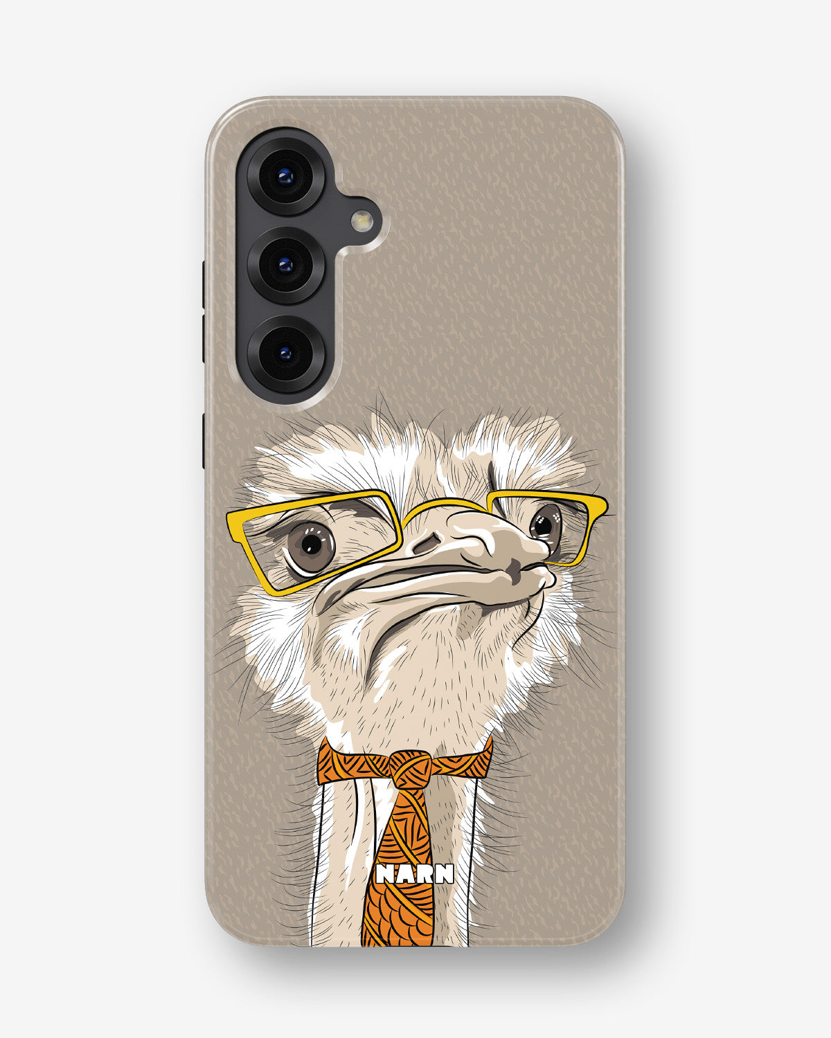 Samsung Galaxy S24 Plus Tough Case – Hipster Ostrich - View 1