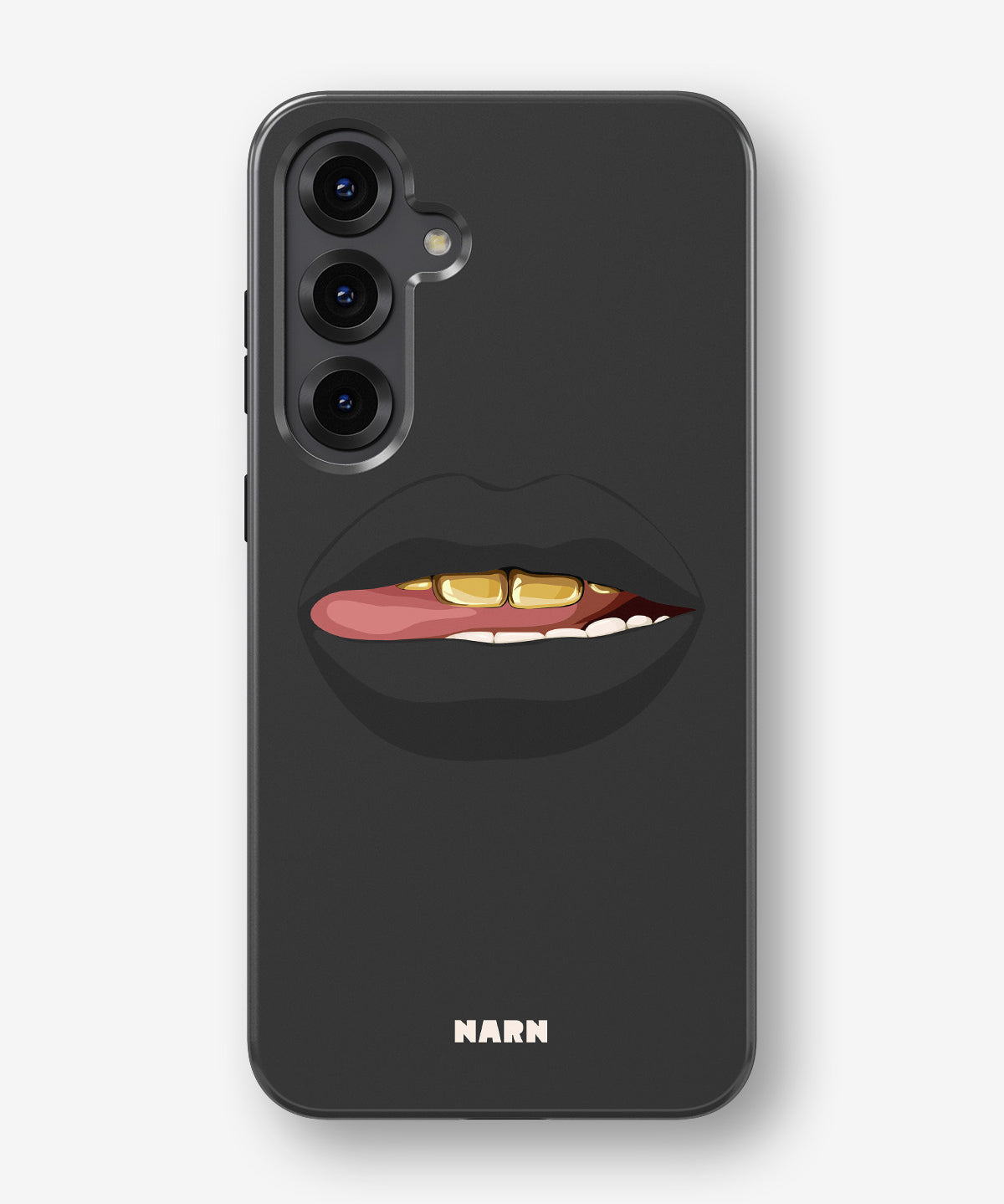 Samsung Galaxy S24 Plus Tough Case – Golden Lips - View 1