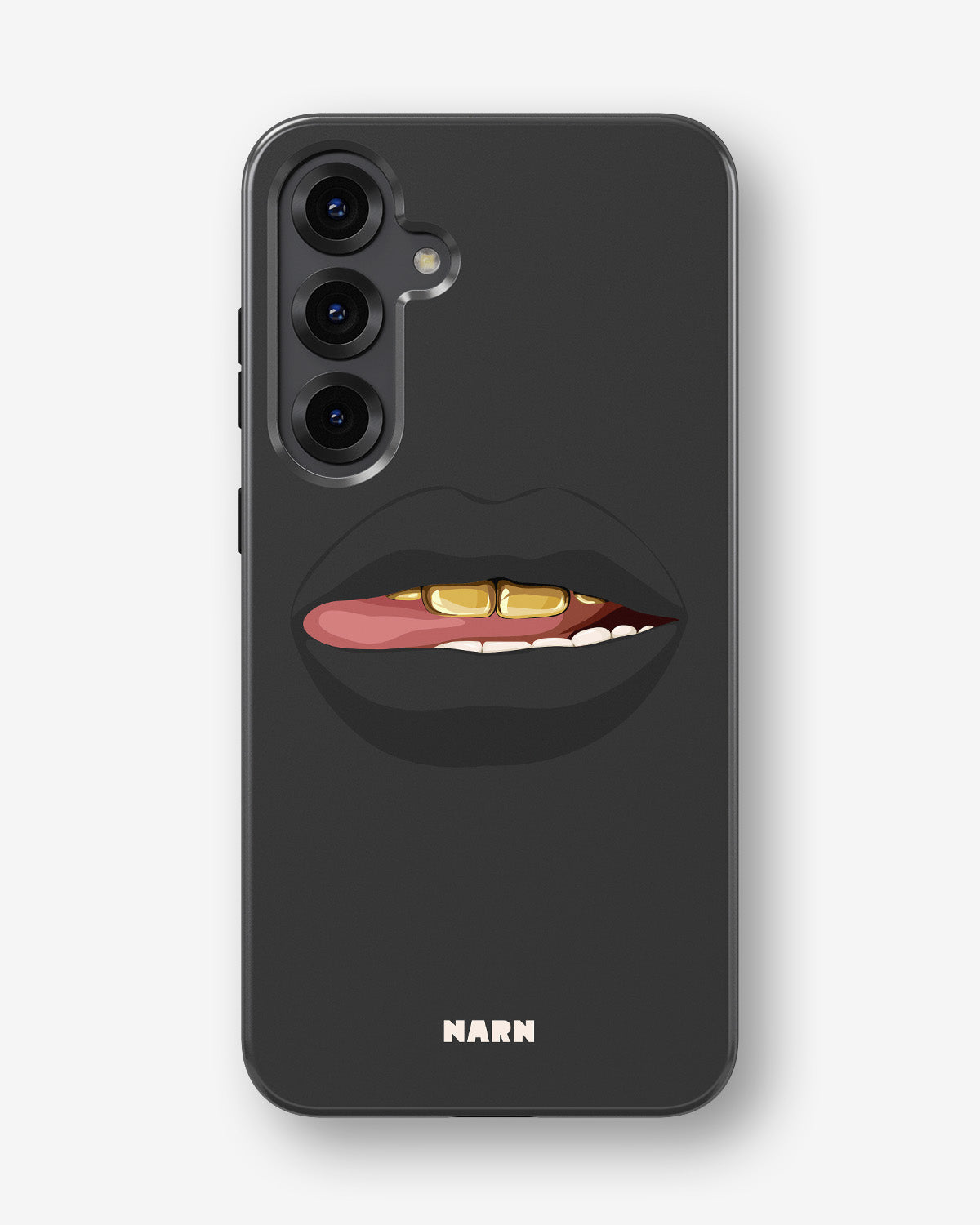 Samsung Galaxy S24 Plus Tough Case – Golden Lips - View 1