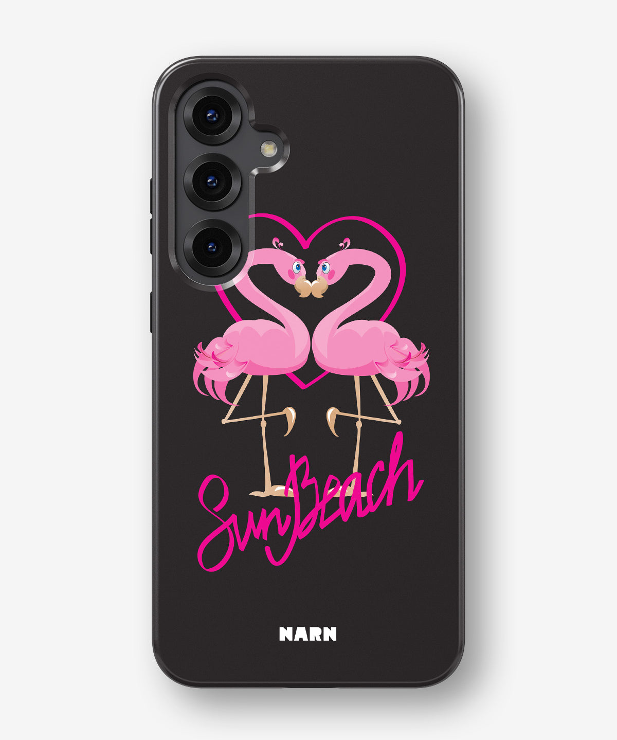 Samsung Galaxy S24 Plus Tough Case – Beach Flamingo - View 1