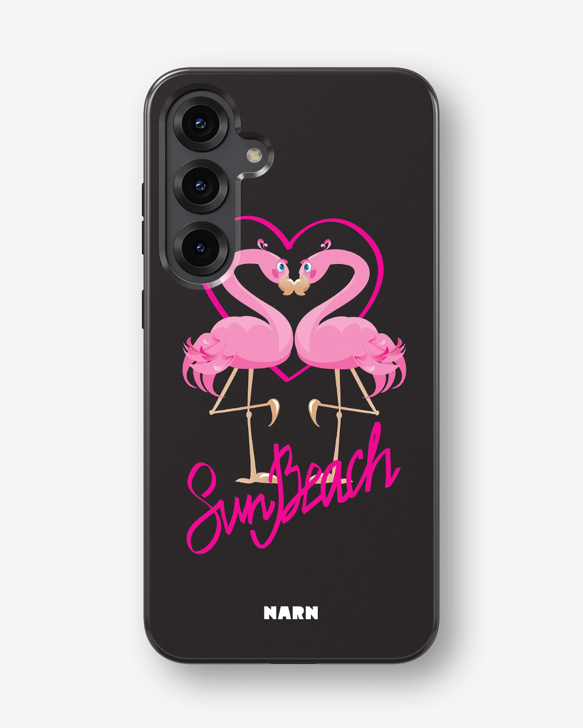 Samsung Galaxy S24 Plus Tough Case – Beach Flamingo - View 1
