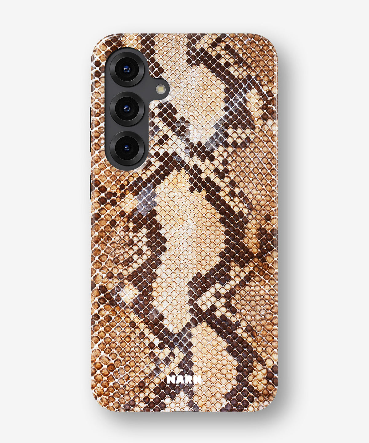 Samsung Galaxy S24 Plus Tough Case – Brown Snakeskin - View 1