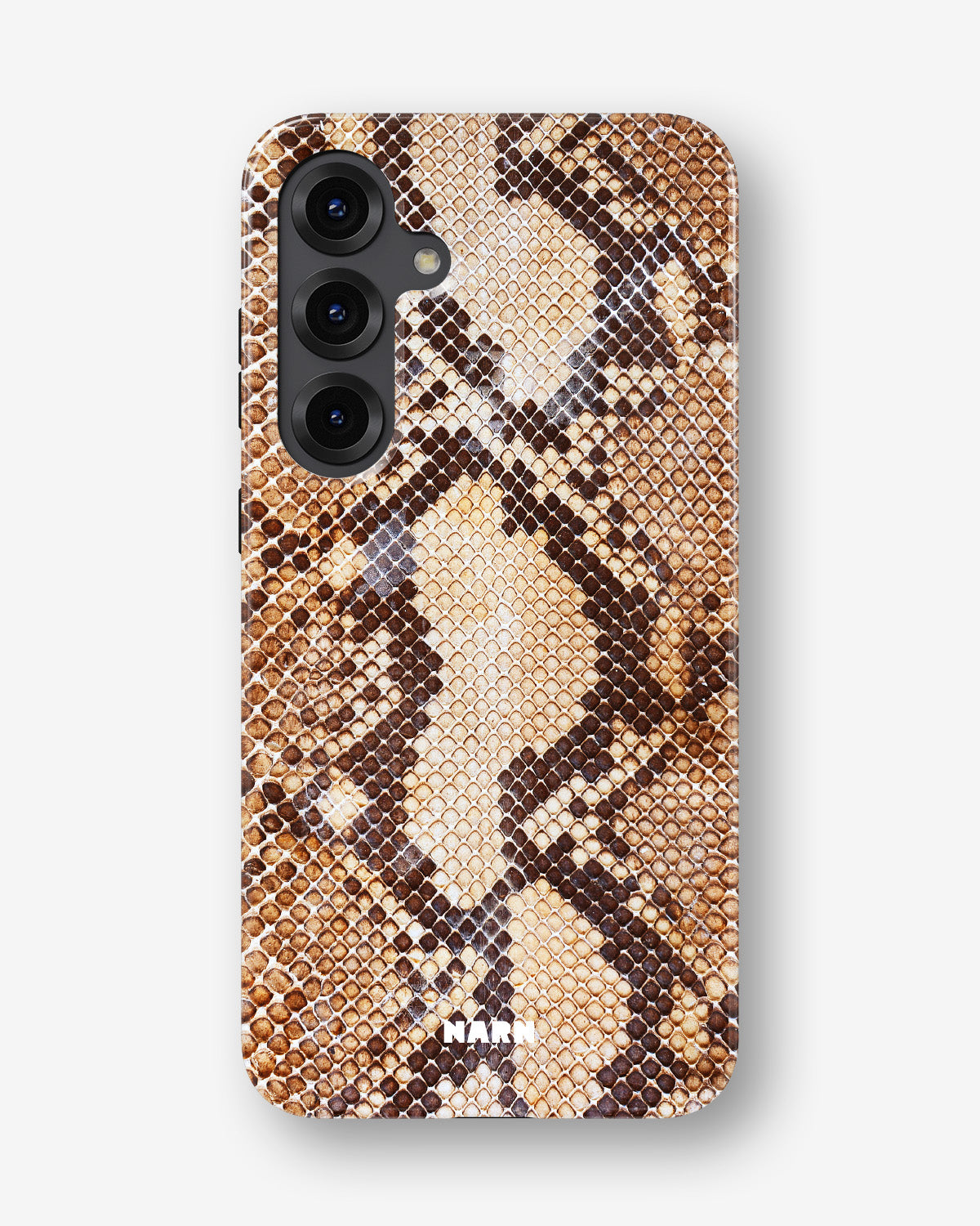 Samsung Galaxy S24 Plus Tough Case – Brown Snakeskin - View 1