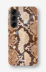 Samsung Galaxy S24 Plus Tough Case – Brown Snakeskin - View 1