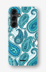 Samsung Galaxy S24 Plus Tough Case – Turquoise Paisley - View 1