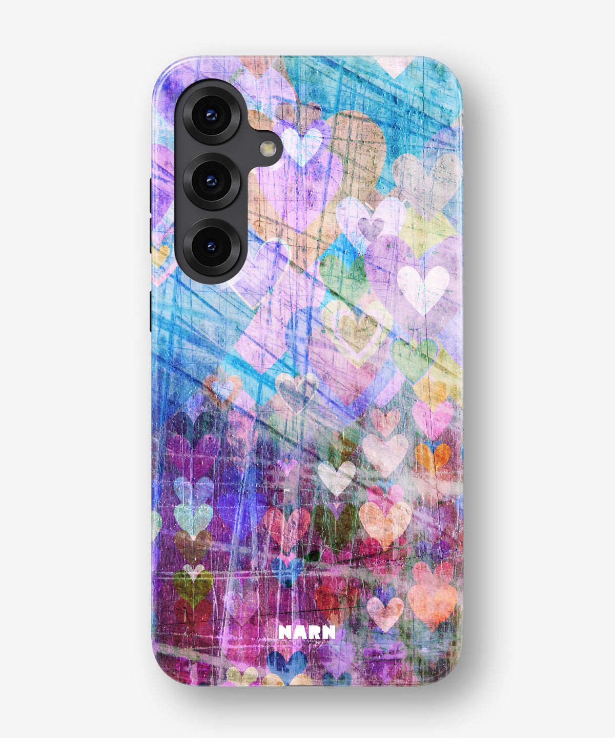 Samsung Galaxy S24 Plus Tough Case – Purple Hearts - View 1