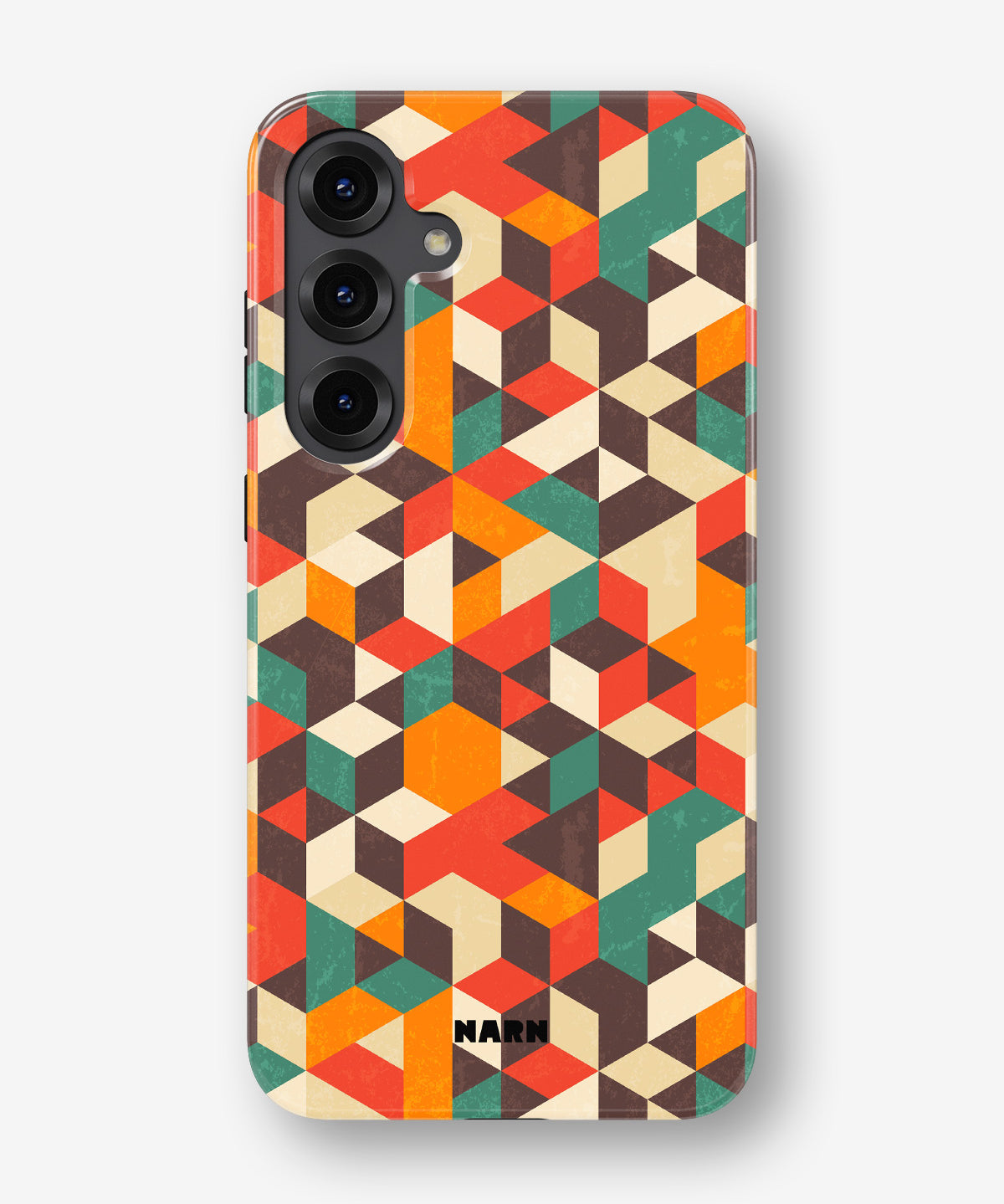 Samsung Galaxy S24 Plus Tough Case – Retro Geometric - View 1