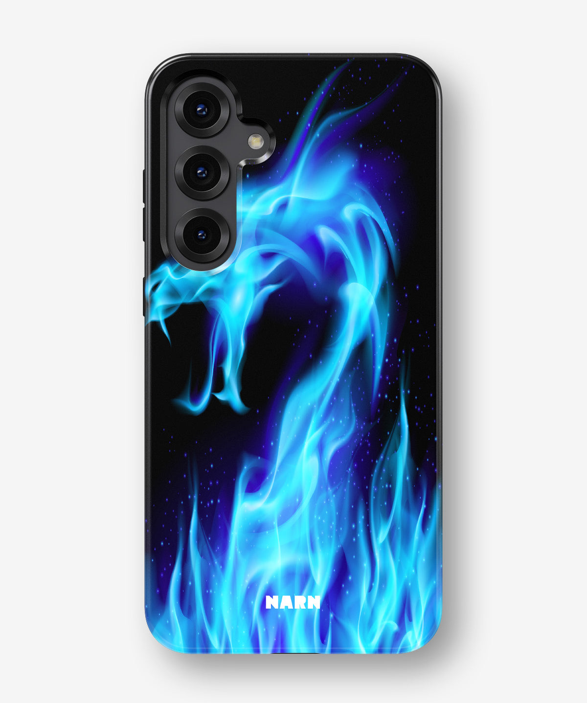 Samsung Galaxy S24 Plus Tough Case – Blue Flames Dragon - View 1