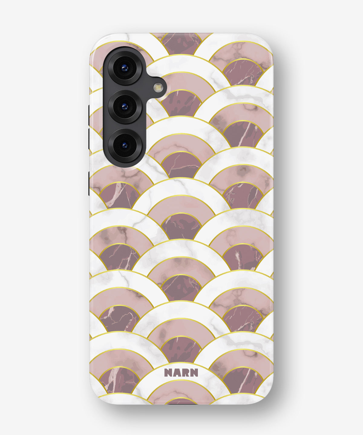 Samsung Galaxy S24 Plus Tough Case – Pink Marble Waves - View 1
