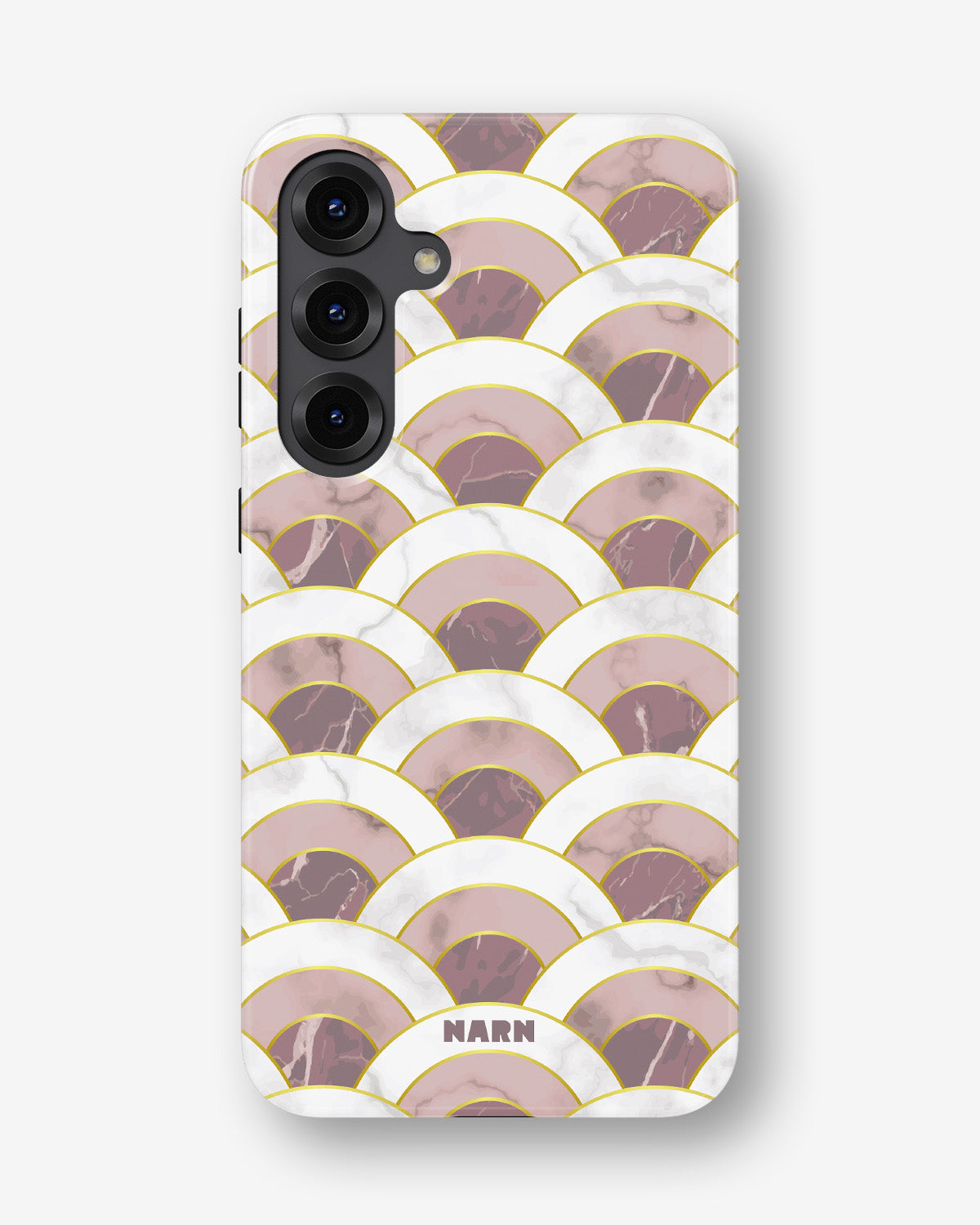Samsung Galaxy S24 Plus Tough Case – Pink Marble Waves - View 1