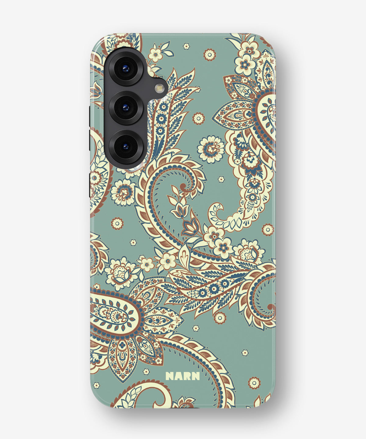 Samsung Galaxy S24 Plus Tough Case – Paisley Green - View 1