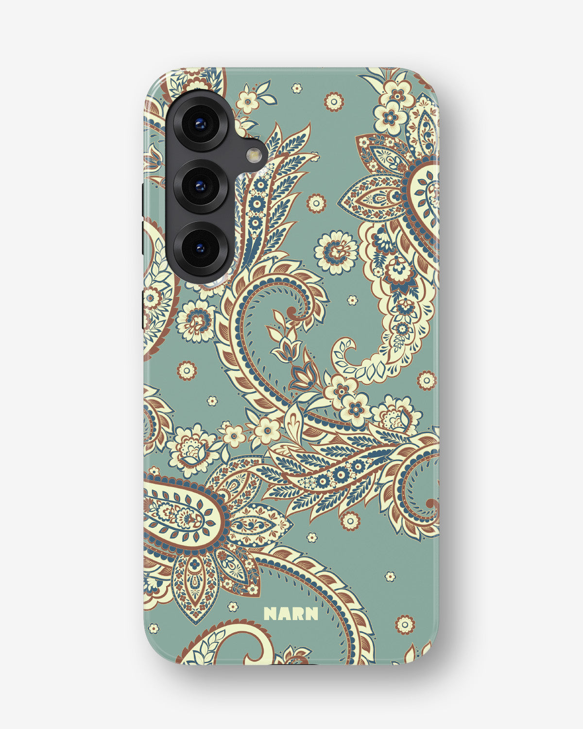 Samsung Galaxy S24 Plus Tough Case – Paisley Green - View 1