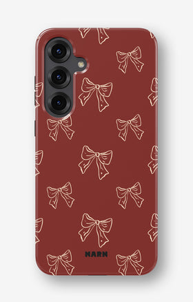 Samsung Galaxy S24 Plus Tough Case – Cherry Bows - View 1