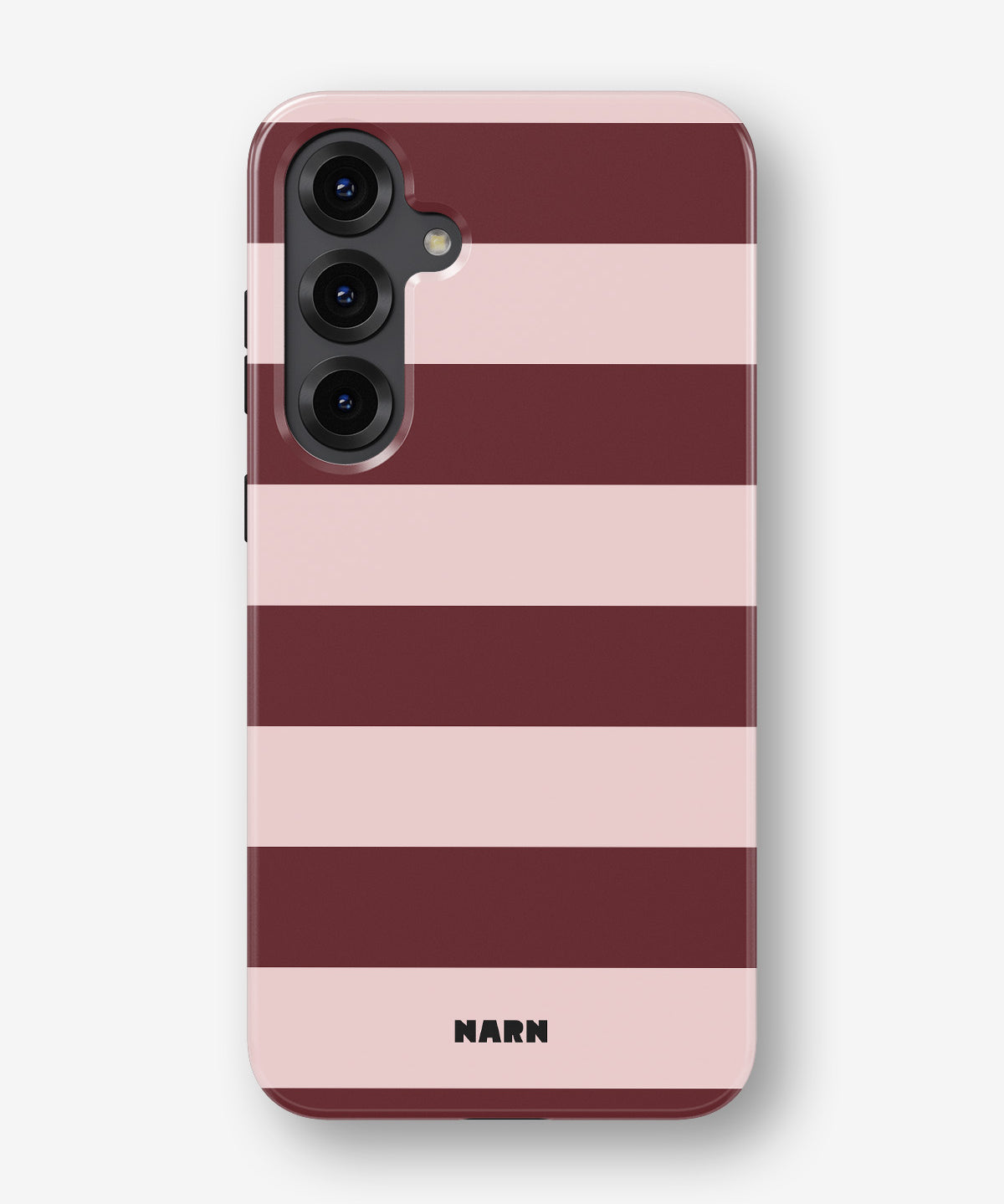 Samsung Galaxy S24 Plus Tough Case – Cranberry Stripe - View 1
