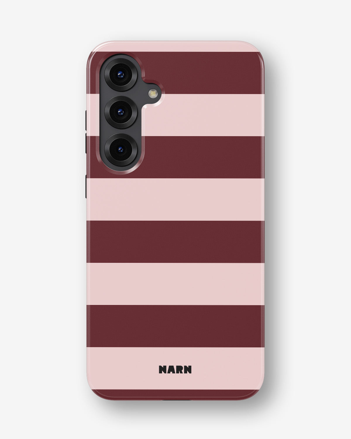Samsung Galaxy S24 Plus Tough Case – Cranberry Stripe - View 1