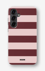 Samsung Galaxy S24 Plus Tough Case – Cranberry Stripe - View 1