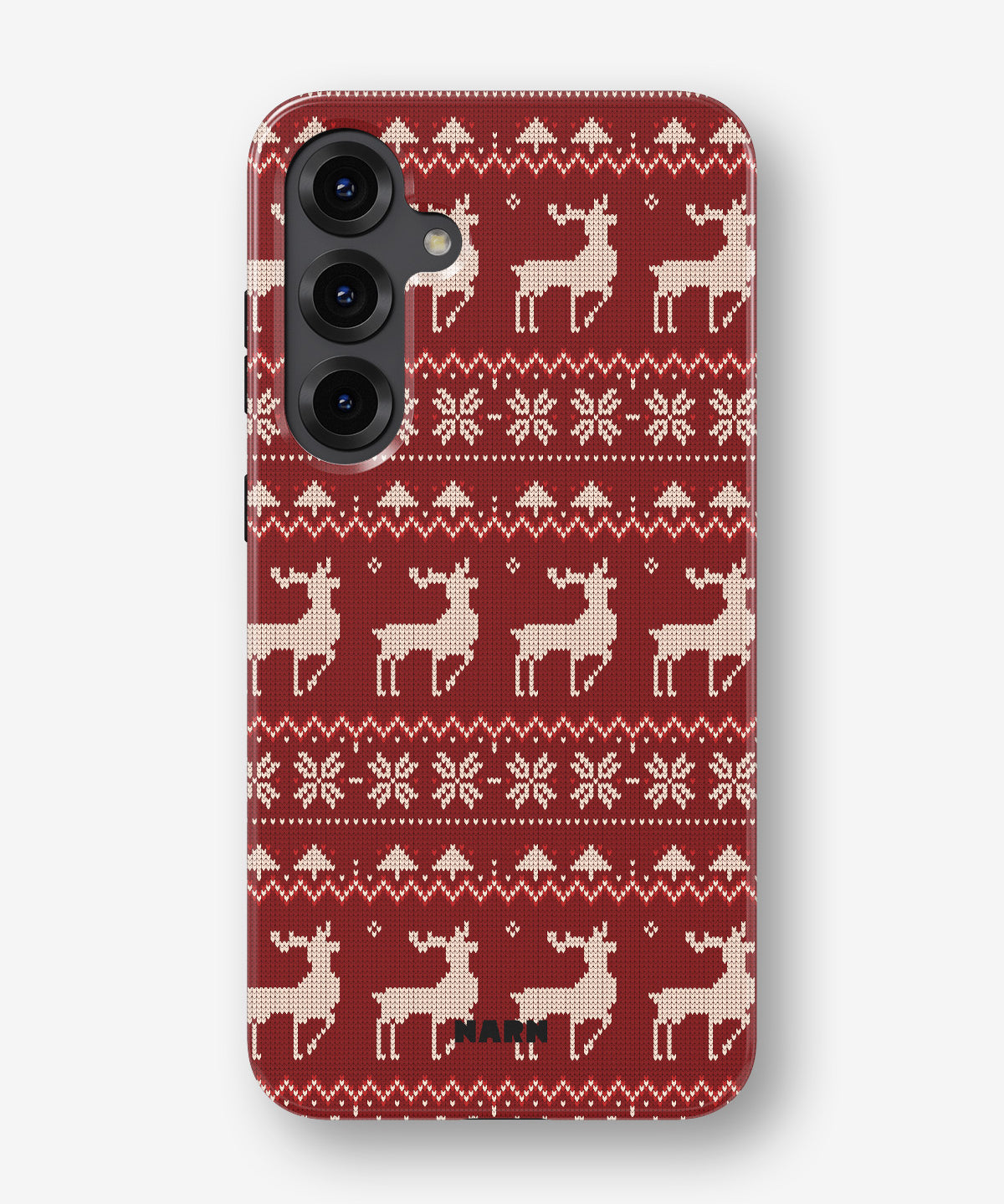 Samsung Galaxy S24 Plus Tough Case – Reindeer Knit - View 1