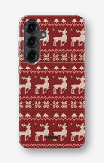Samsung Galaxy S24 Plus Tough Case – Reindeer Knit - View 1