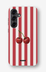 Samsung Galaxy S24 Plus Tough Case – Cherry Stripes - View 1