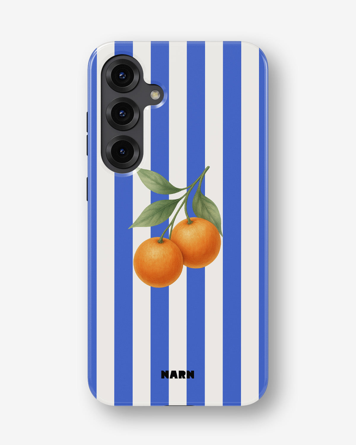 Samsung Galaxy S24 Plus Tough Case – Orange Stripes - View 1