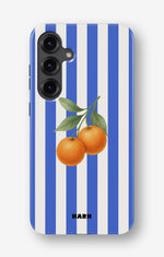 Samsung Galaxy S24 Plus Tough Case – Orange Stripes - View 1