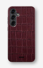 Samsung Galaxy S24 Plus Tough Case – Rouge Croc - View 1