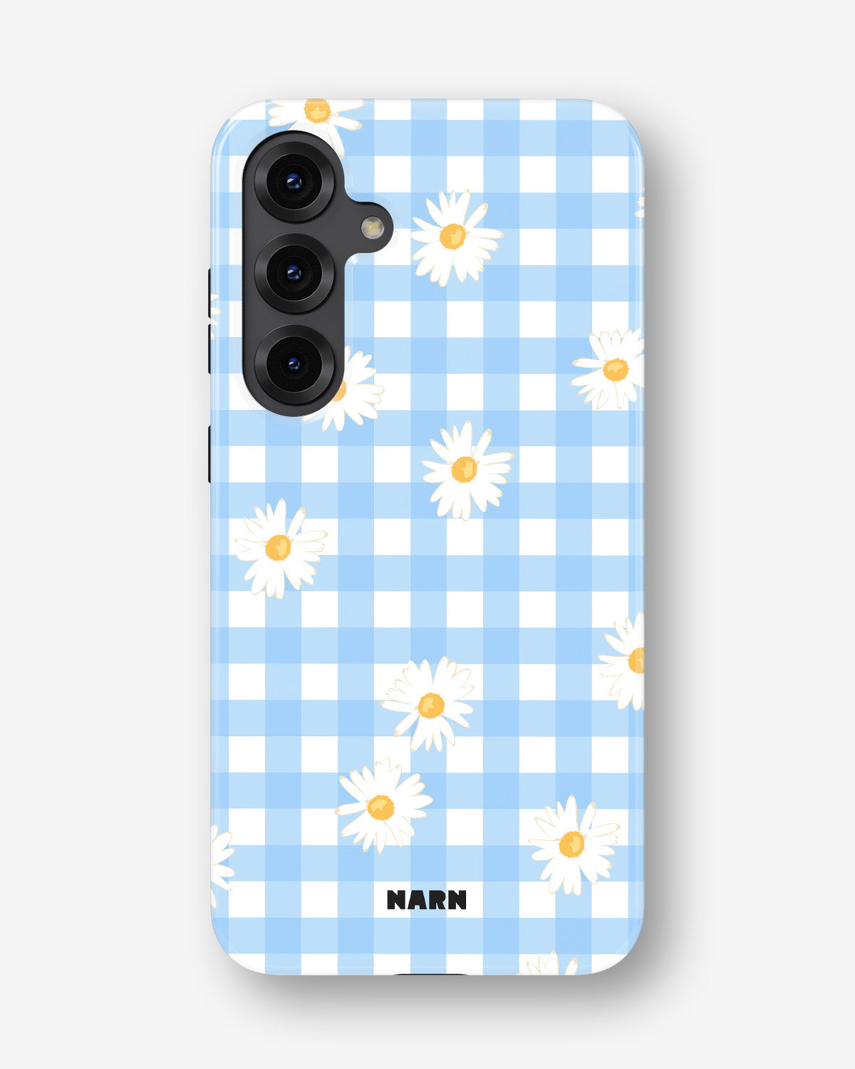 Samsung Galaxy S24 Plus Tough Case – Blue Daisies - View 1