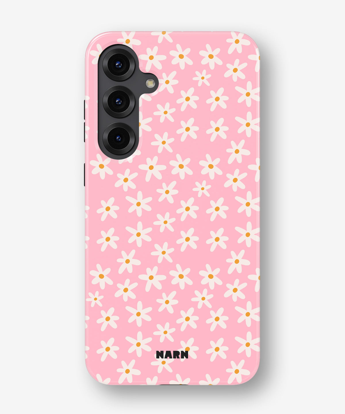Samsung Galaxy S24 Plus Tough Case – Pink Daisy - View 1