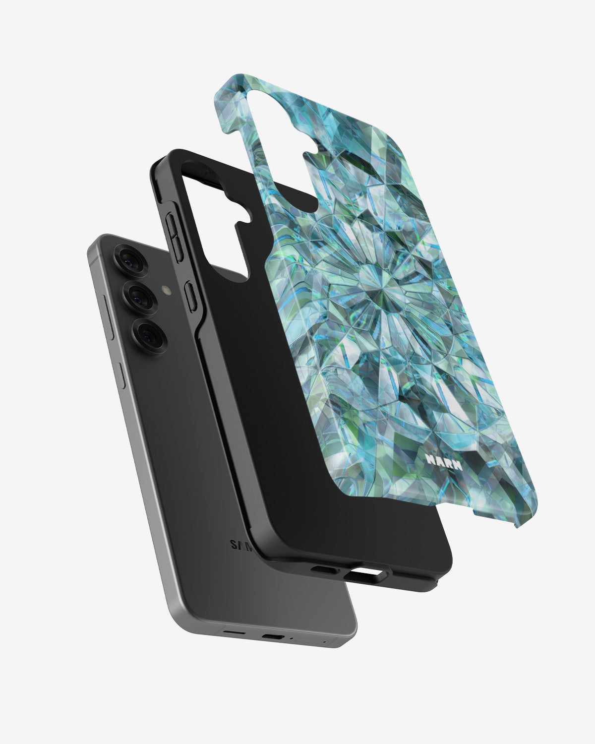 Samsung Galaxy S24 Plus Tough Case – Green Crystals - View 2