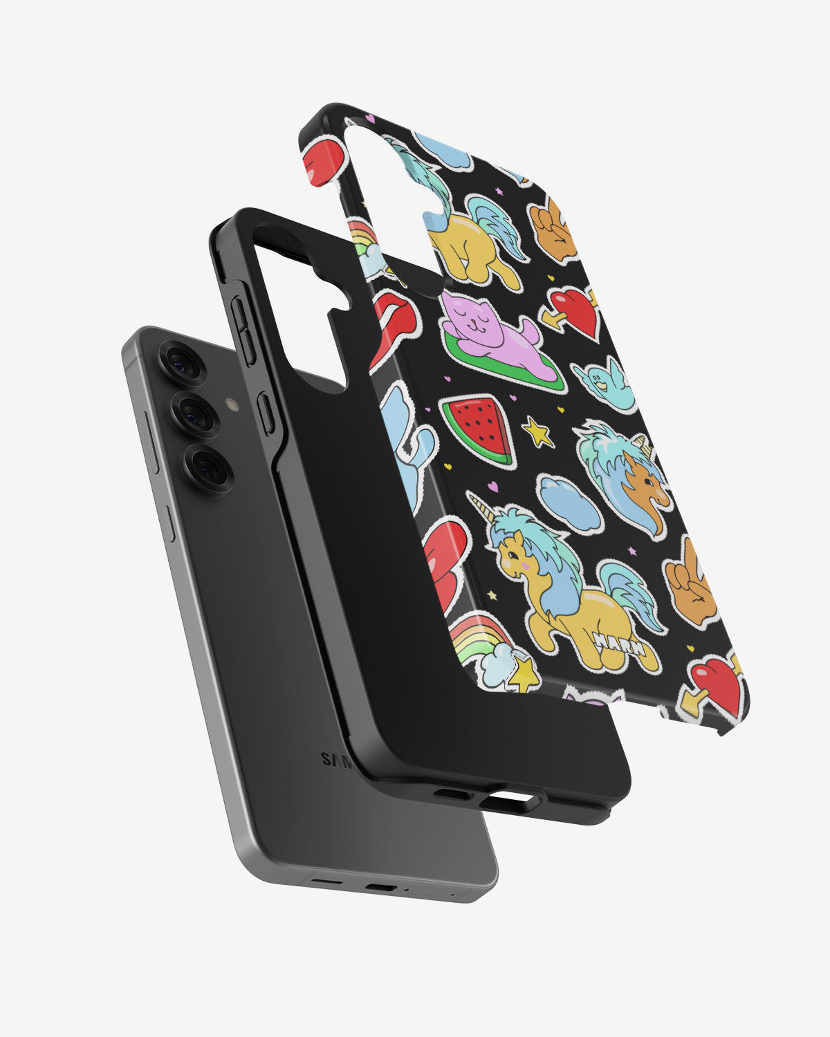 Samsung Galaxy S24 Plus Tough Case – Cute Stickers - View 2