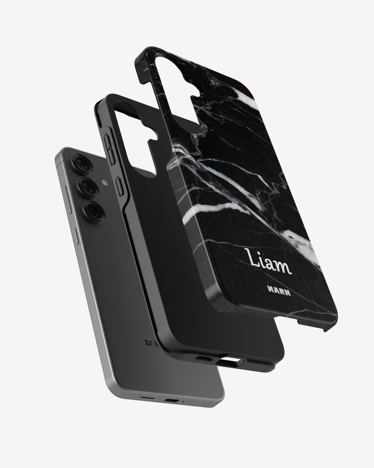 Samsung Galaxy S24 Plus Tough Case – Custom - Black Marble - View 2
