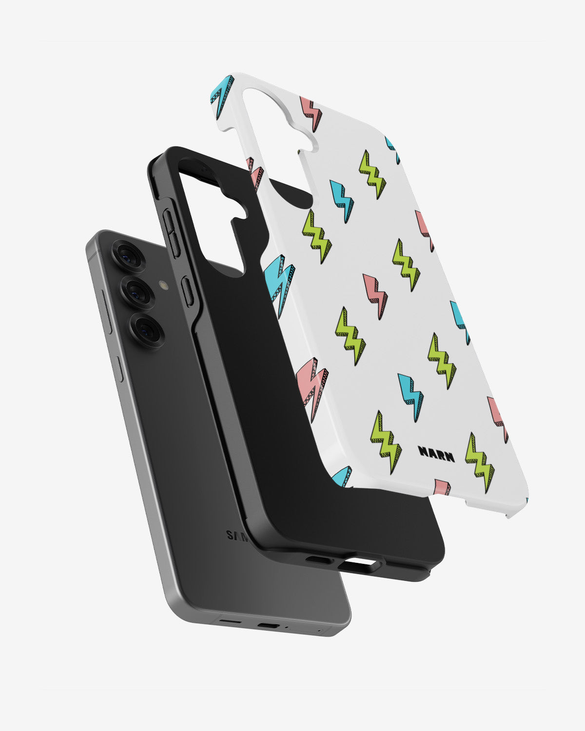 Samsung Galaxy S24 Plus Tough Case – Lightning Bolts - View 2