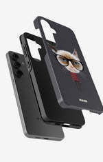 Samsung Galaxy S24 Plus Tough Case – Hipster Cat - View 2